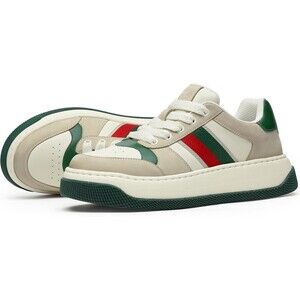 Oasis Life XL fashion sneakers Leather Luxury Designer Shoes Sz 40 Green NEW!!